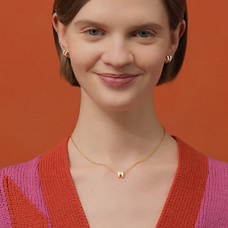 Hermès H型 mini 耳くぎ Mini Pop H earrings | Hermès USA